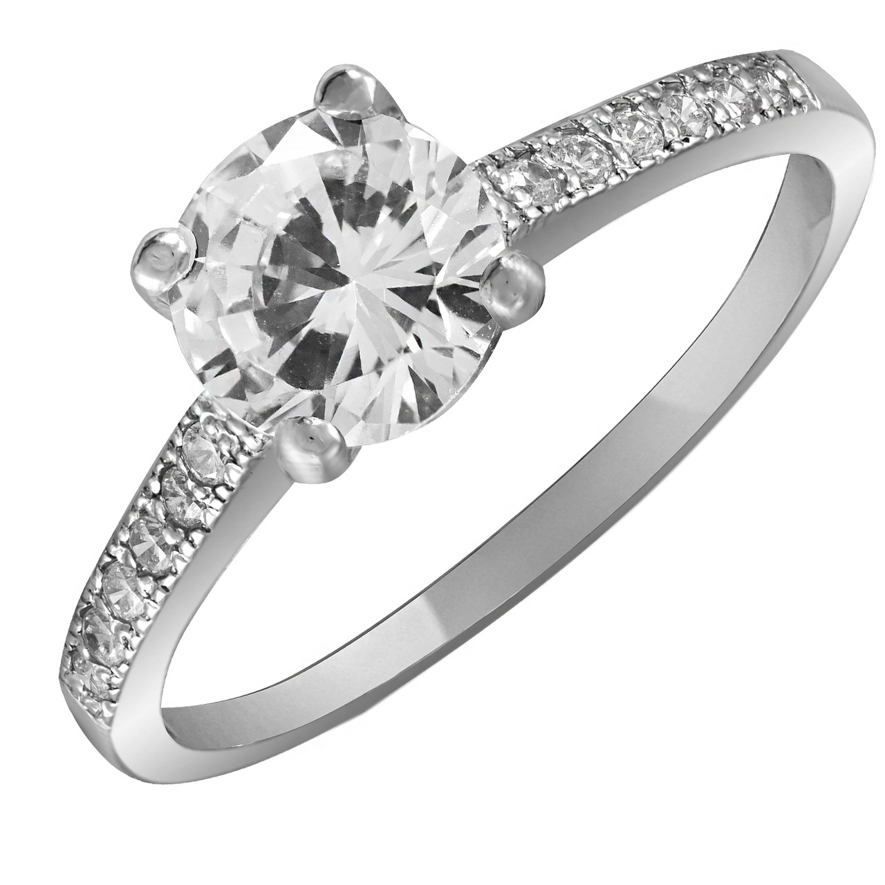 

Кольцо из серебра с цирконием Twiddle Jewelry 17 размер 1.71 г (К018-17.0)