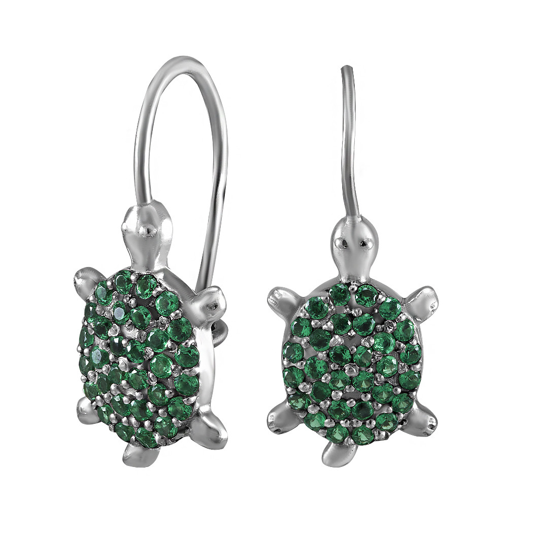 

Детские серьги из серебра с кубическим цирконием Twiddle Jewelry 2.85 г (С061з)