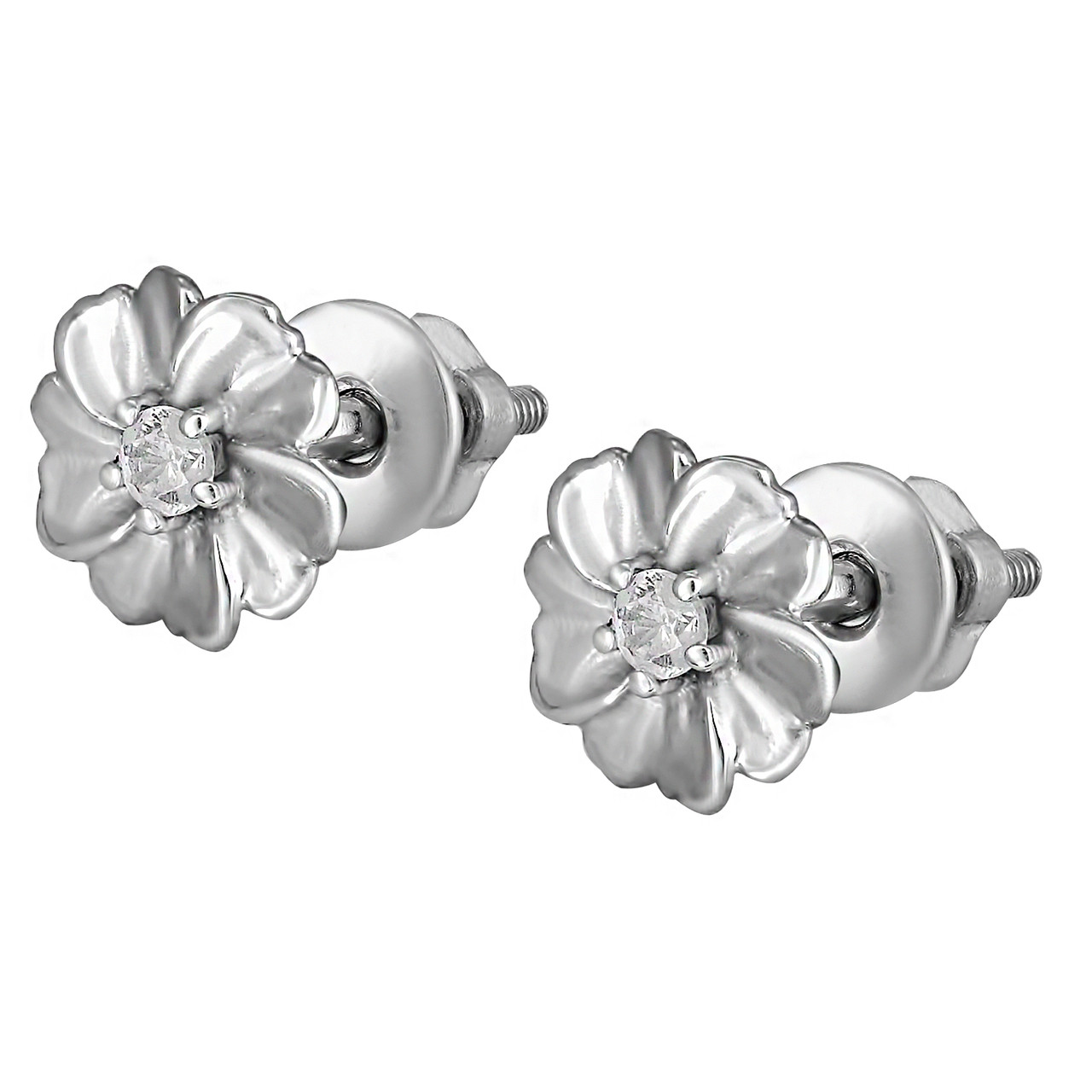 

Серьги-пуссеты Twiddle jewelry с кубическим цирконием 1.00 г (С038)