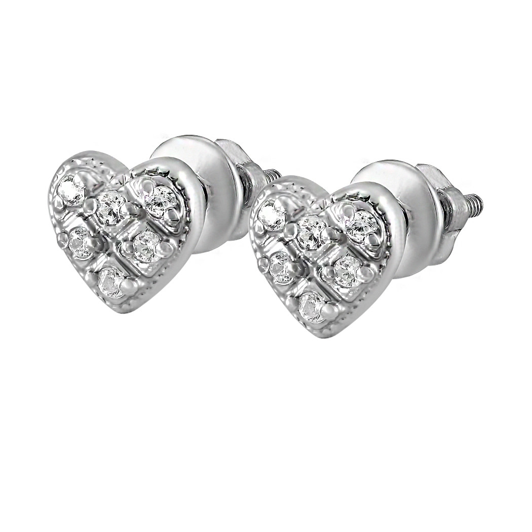 

Серьги-пуссеты Twiddle jewelry с кубическим цирконием 1.01 г (С040)