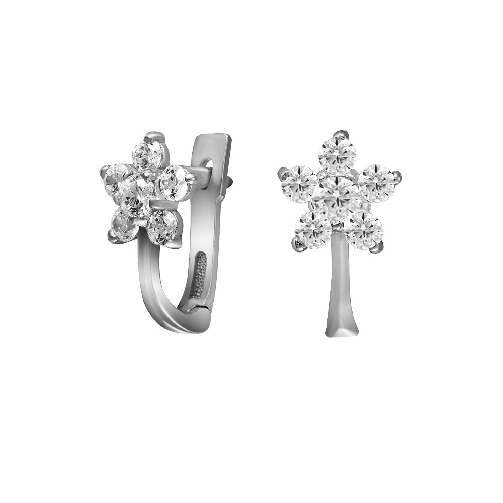 

Серьги Twiddle jewelry с кубическим цирконием 1.03 г (С019)