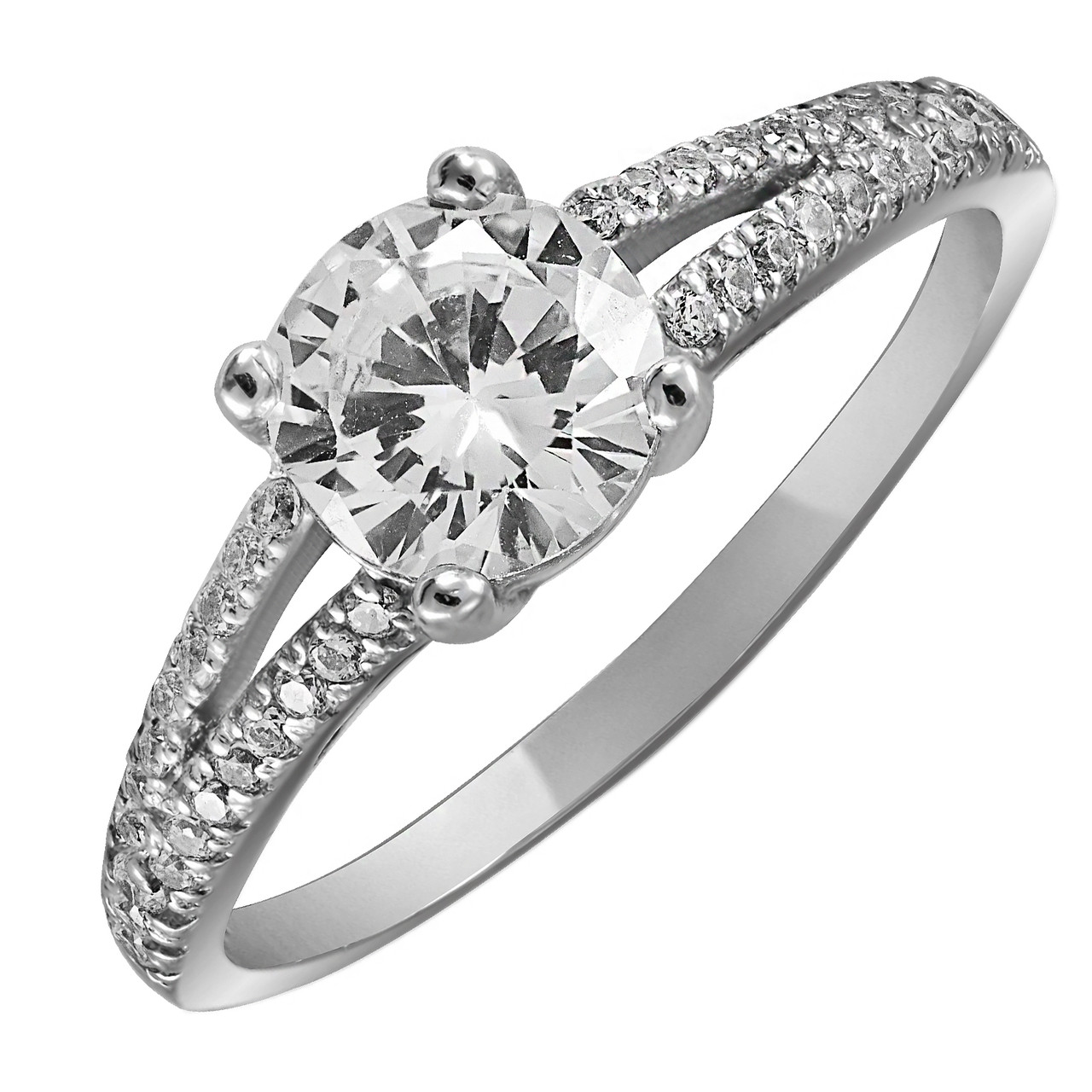 

Кольцо из серебра с кубическим цирконием Twiddle Jewelry 16 размер 1.95 г (К020-16.0)