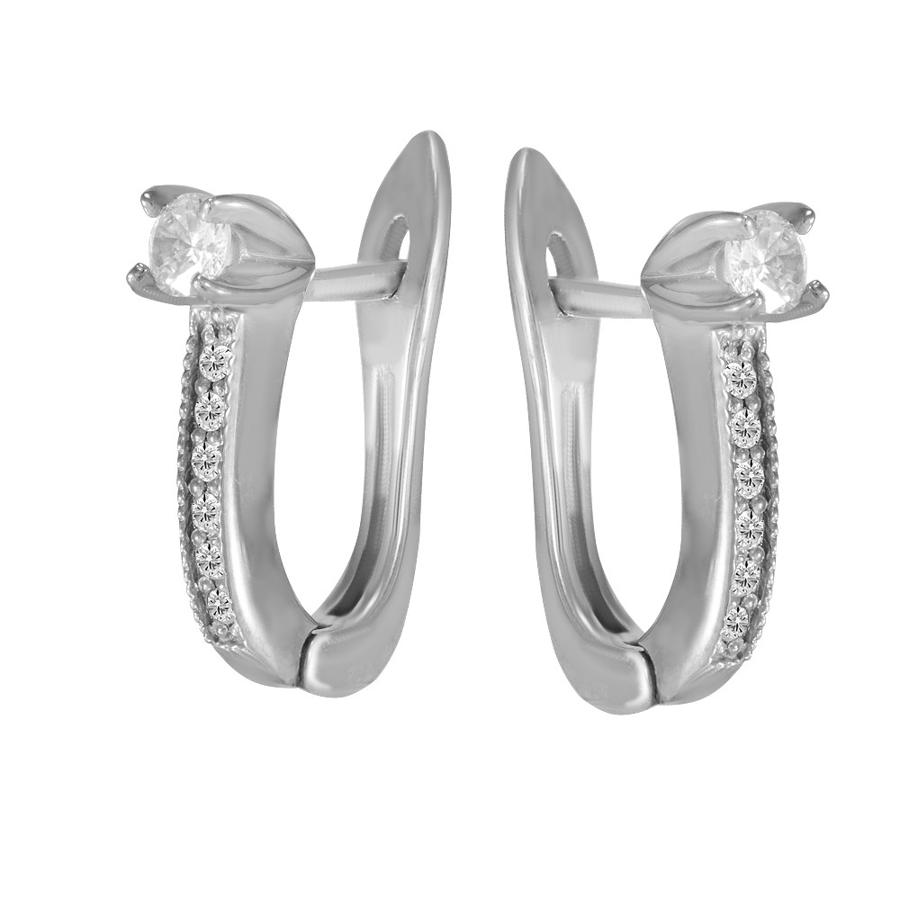 

Серьги Twiddle jewelry с кубическим цирконием 3.45 г (С070)