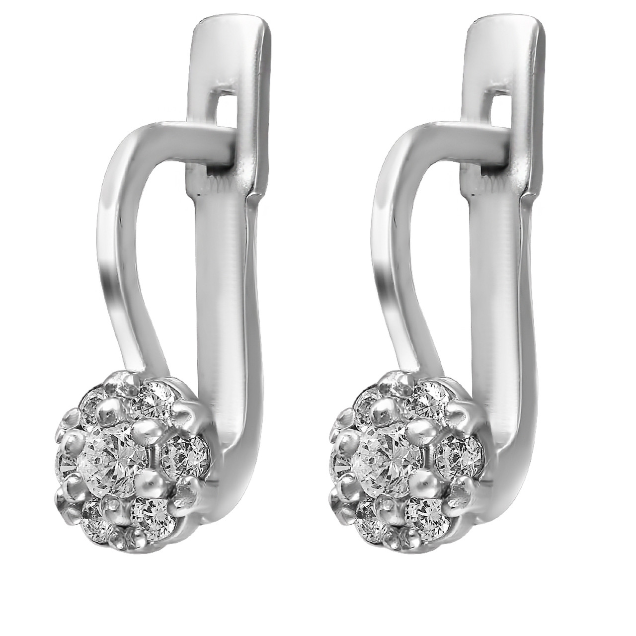 

Серьги Twiddle jewelry с кубическим цирконием 0.94 г (С004)