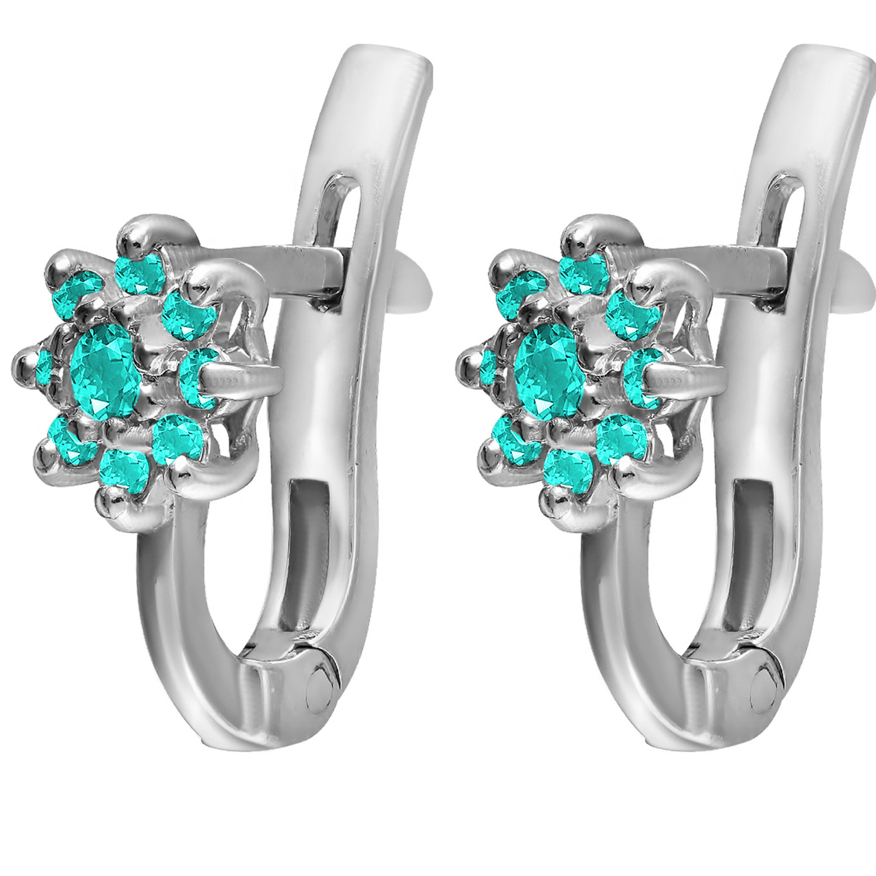 

Серьги из серебра с куб. циркониями Twiddle Jewelry 1.73 г (с003г)