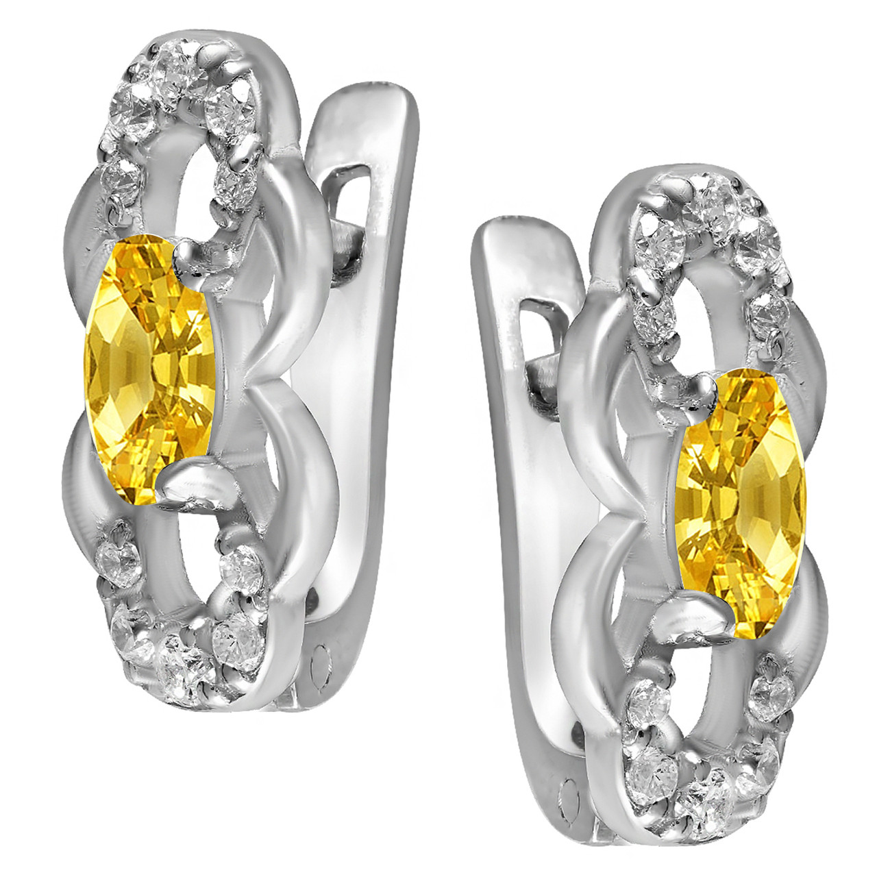 

Серьги из серебра с кубическим цирконием Twiddle Jewelry 1.59 г (С030ж)