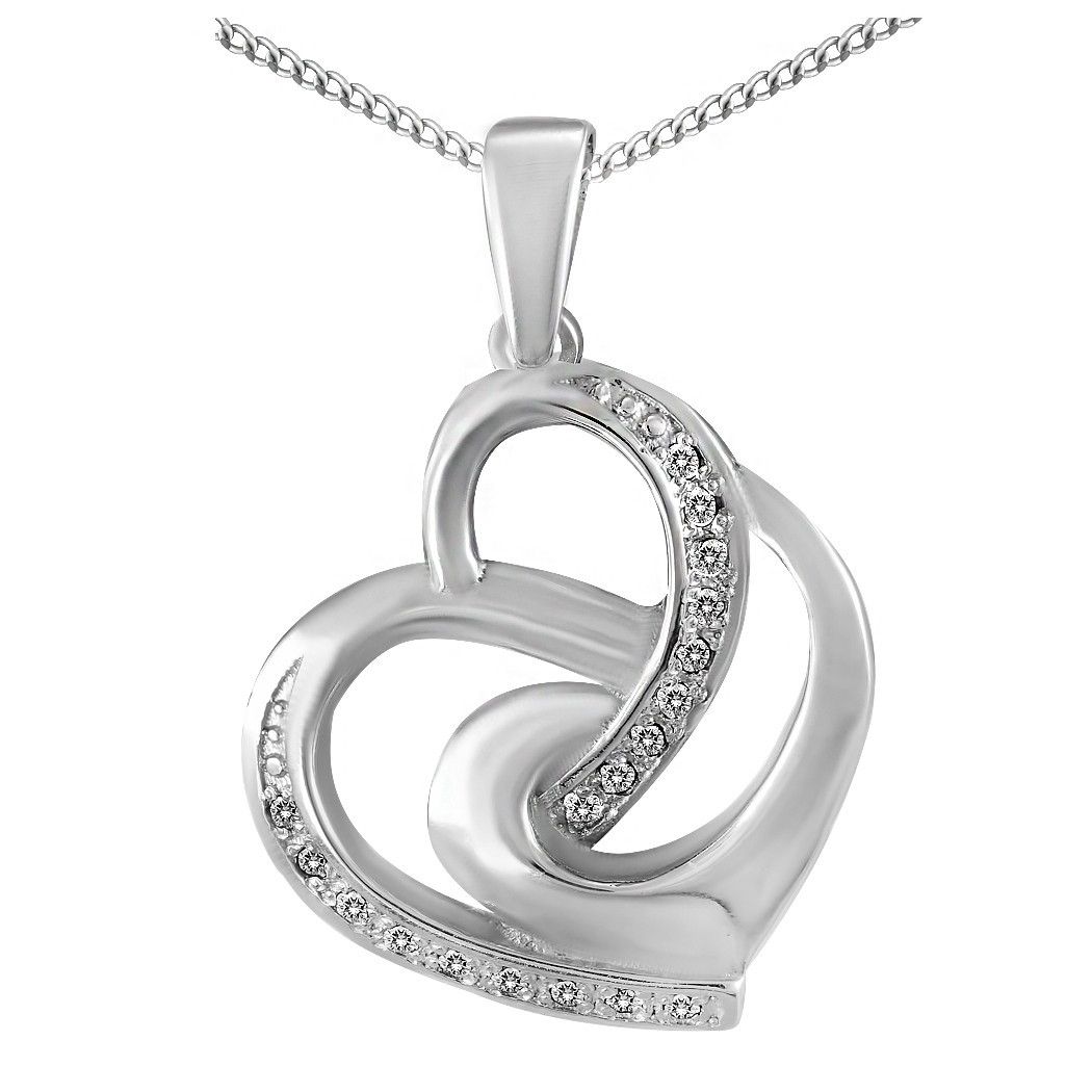 

Кулон из серебра с кубическими циркониями Twiddle Jewelry Белый 1.99 г (П122б)