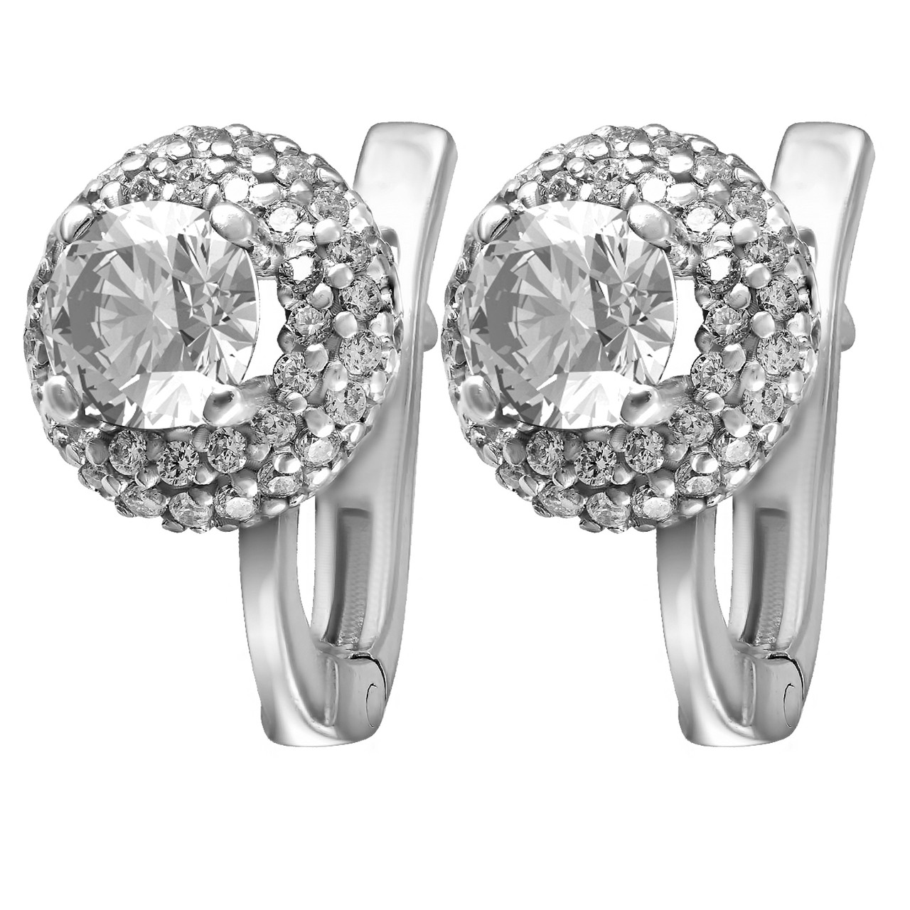 

Серьги Twiddle jewelry с кубическим цирконием 3.11 г (С006)