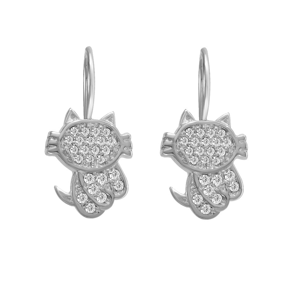 

Серьги Twiddle jewelry с кубическим цирконием 3.32 г (С067)
