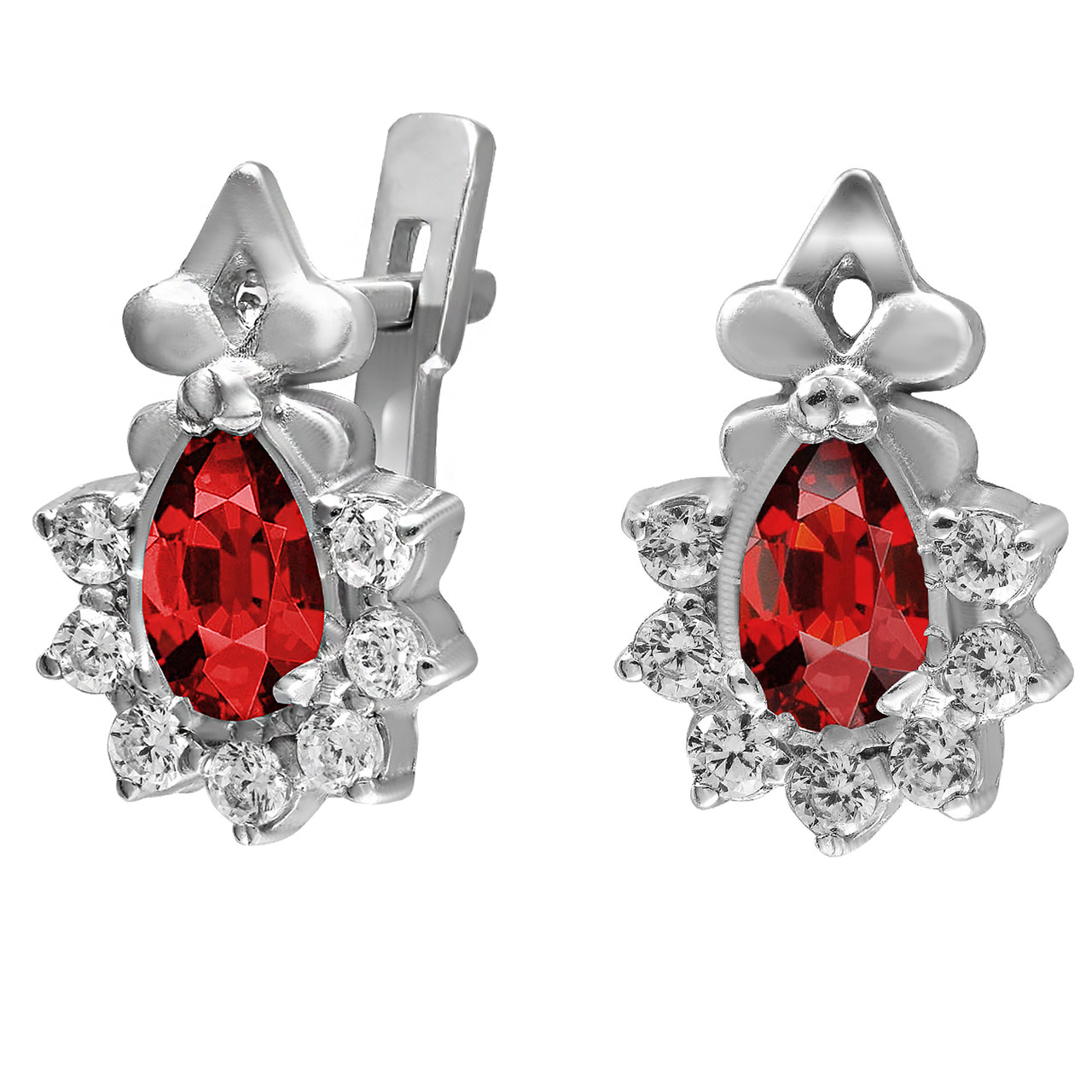 

Серьги из серебра с куб. циркониями Twiddle Jewelry 1.5 г (С023к)