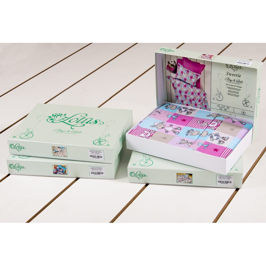 

Постельное белье для подростков Lotus Premium B&G - Sailor голубой