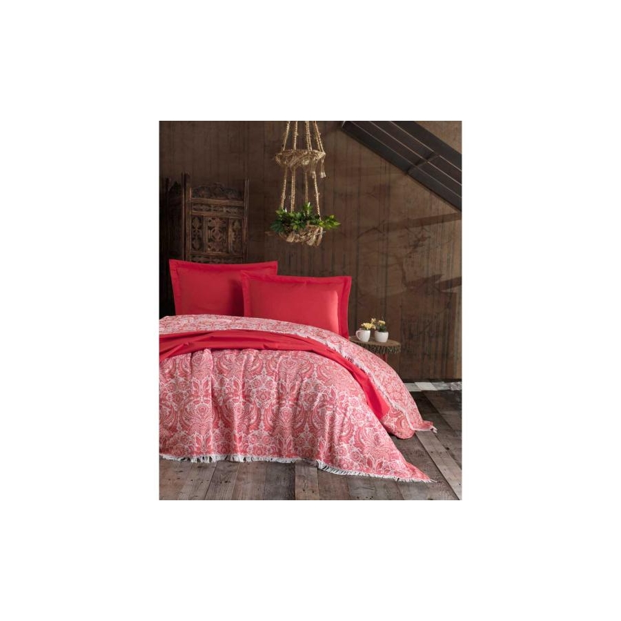 

Покрывало Eponj Home Naturel - Porto kirmizi красный 240*260