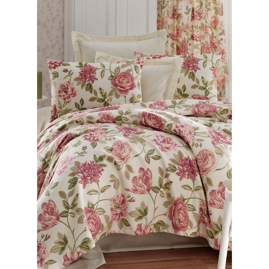 

Покрывало пике Eponj Home - Care pembe розовый вафельное 160*235