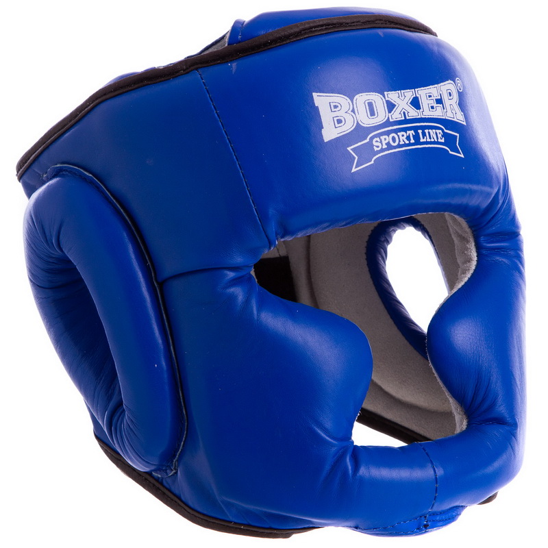 

Шлем боксерский Boxer Элит с полной защитой кожаный, код: 2033-1