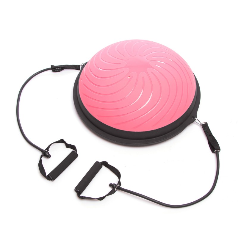 

Балансировочная платформа цельная Bosu Mini с двумя эспандерами 48х15 см, код: FI-1936-S52