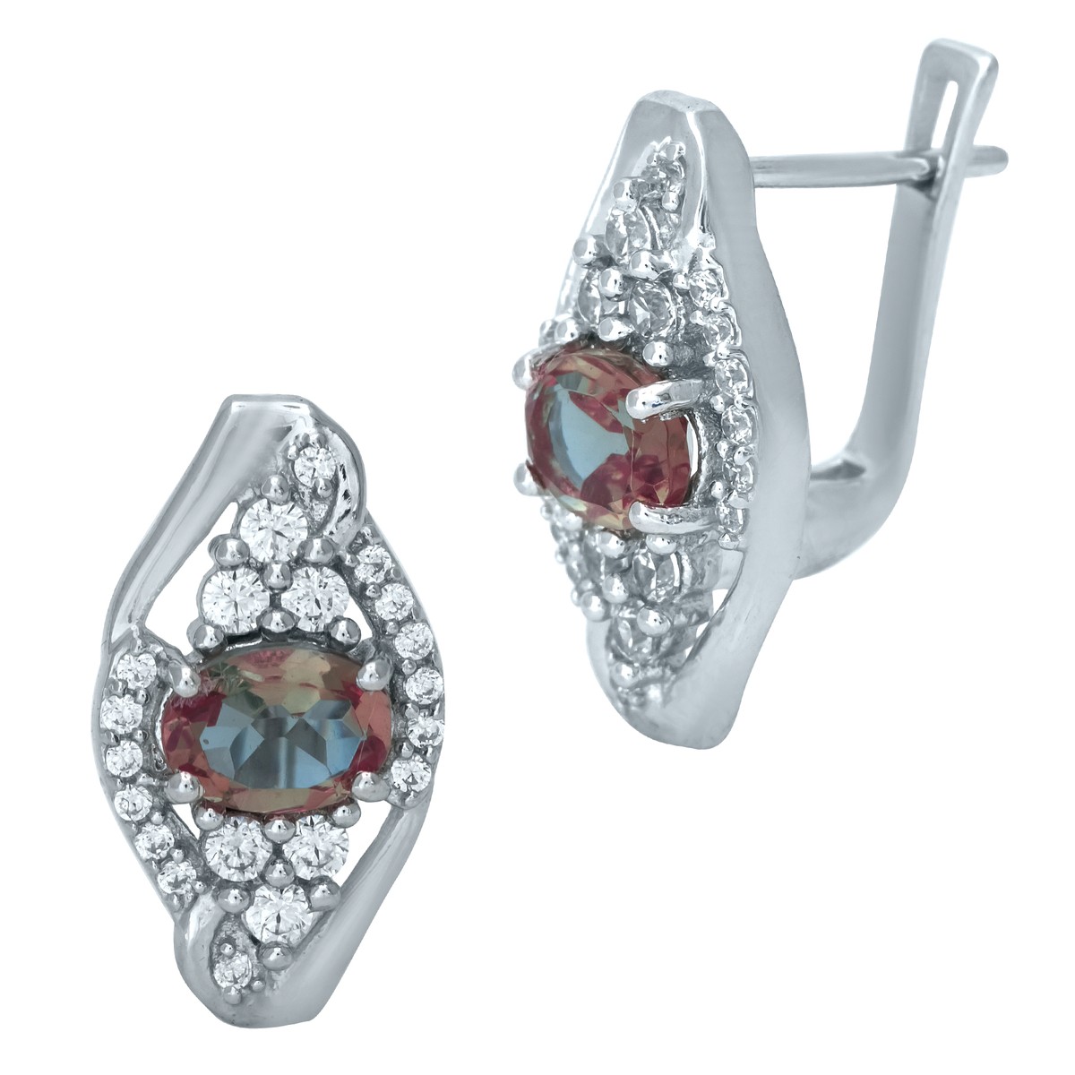 

Серебряные серьги MG с Султанит султанитом