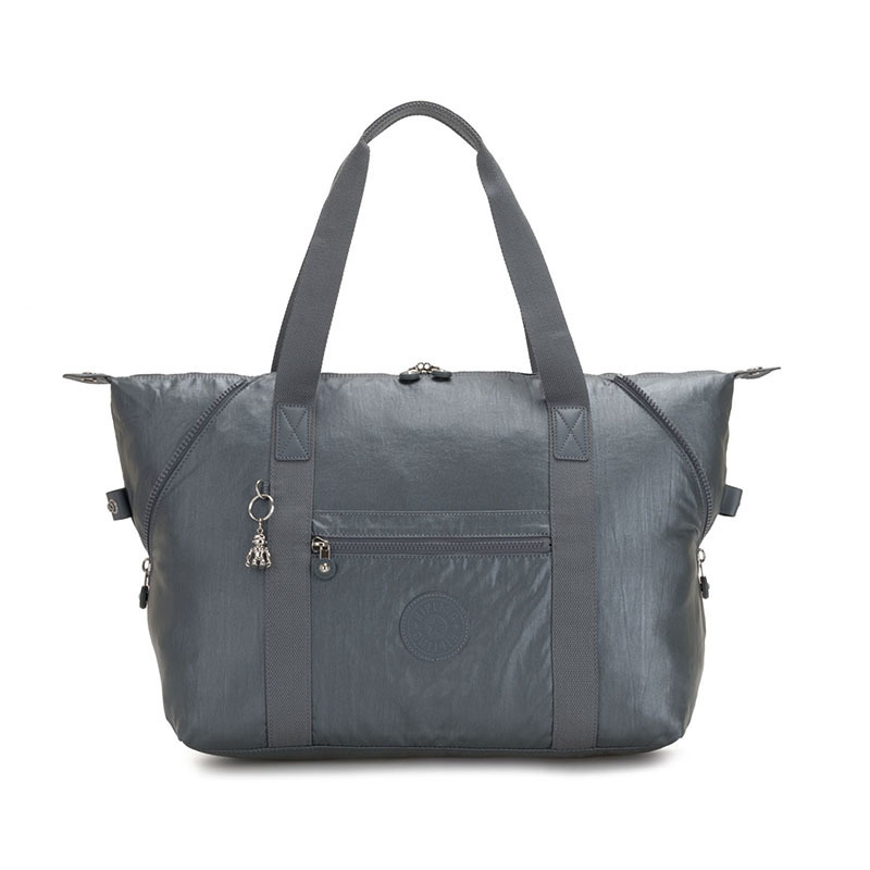 

Женская сумка Kipling Basic Plus Art M Steel Gr Metal 26л