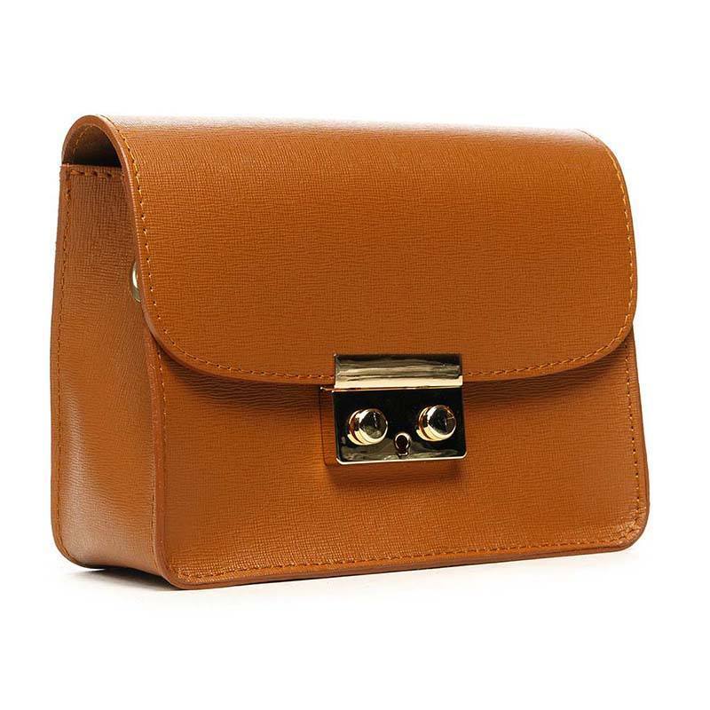 

Клатч кожаный Italian Bags Коньячный