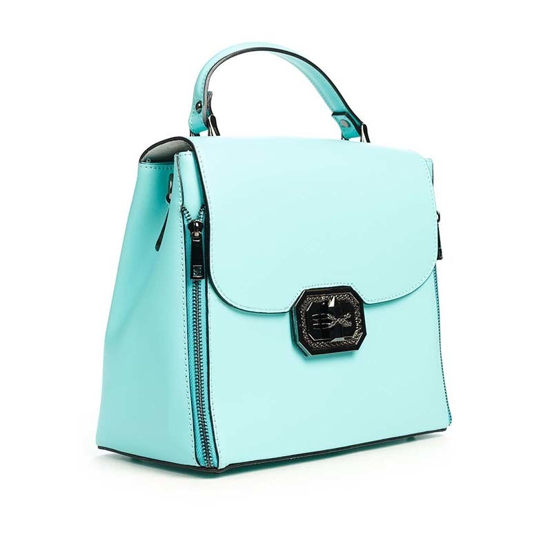 

Женская кожаная сумка Italian Bags Мятный
