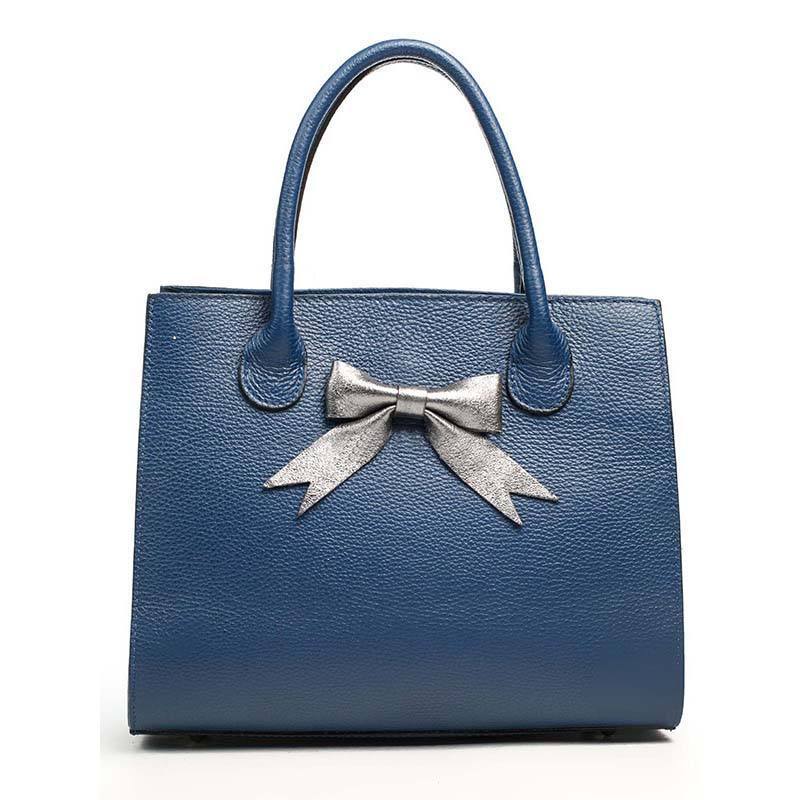 

Женская кожаная сумка Italian bags Синий
