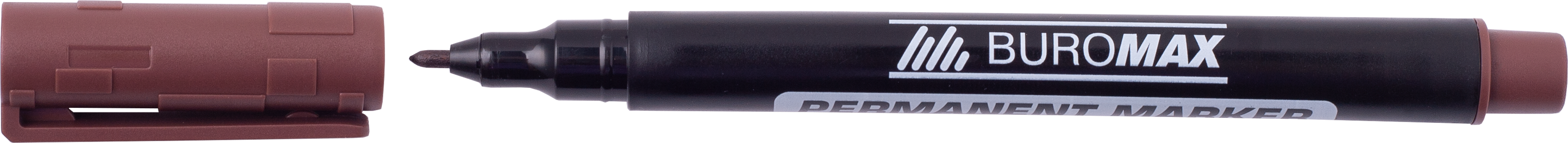 

Набор перманентных маркеров Buromax 1 мм 12 шт Коричневый (BM.8704-25)
