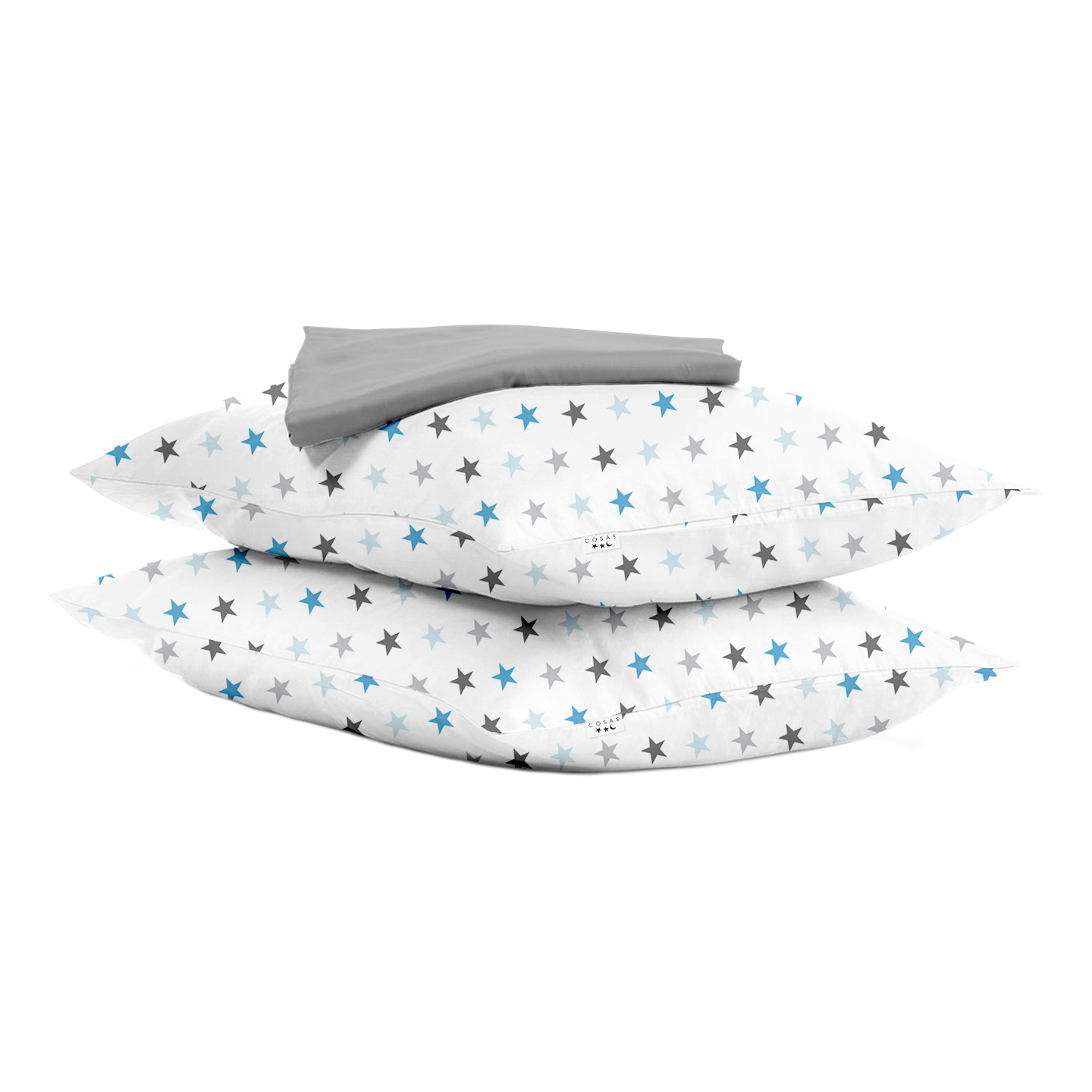 

Простынь на резинке Cosas Set Grey StarBlue 160х200х20 + Наволочка 50х70 2 шт