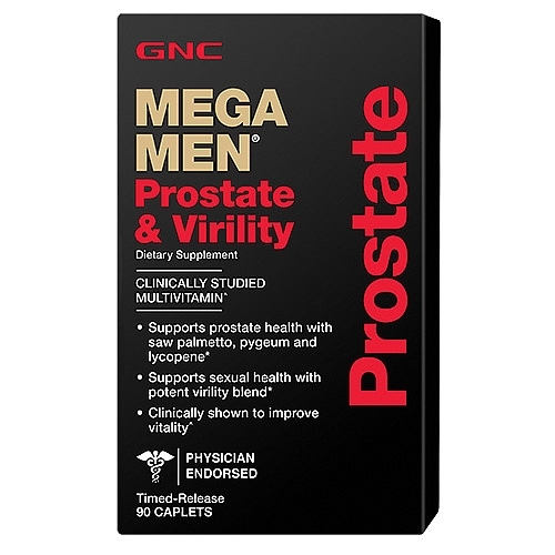 

Витамины для мужчин GNC Mega Men Prostate and Virility 90 таблеток (101203)