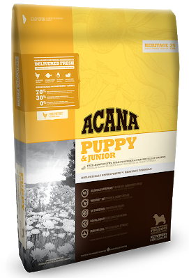 

Сухой корм ACANA Puppy & Junior для щенков средних пород, 11.4 кг