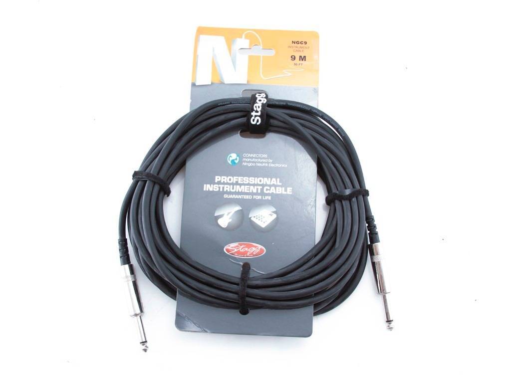 

Гитарный кабель Jack 6.3 - Jack 6.3 9 м Stagg NGC9