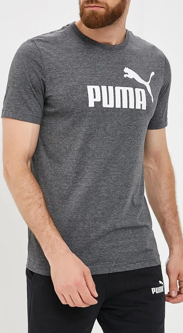 

Футболка Puma Essentials+ Heather Tee 85241901 S Черный меланж