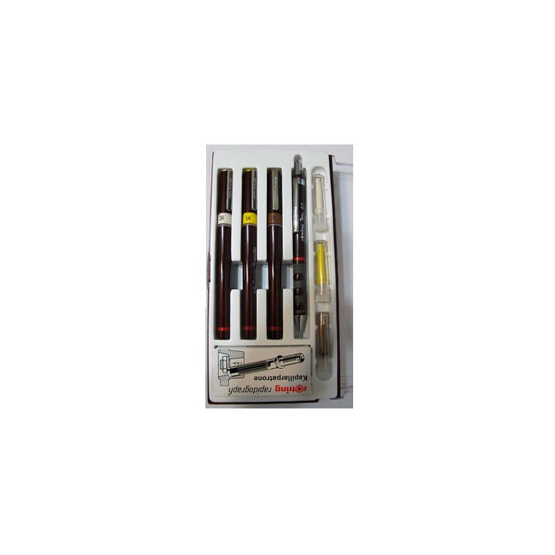 

Набор Rapidograph Junior-Set (0,25/0,35/0,5)+PCL/0,5+аксес. Rotring Drawing S0699480