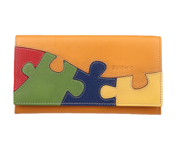 

Кошелек Buono Leather "Пазл" Оранжевый (03-8240)