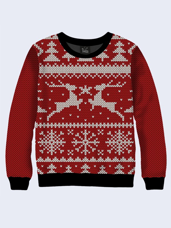 

Свитшот вязаные олени и снежинки - Vilno -  - 2525, Свитшот вязаные олени и снежинки - Vilno - XL - 2525