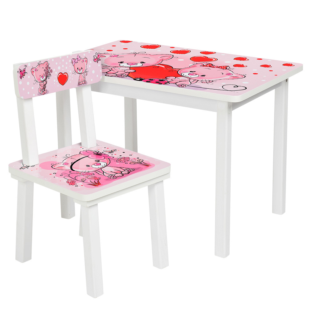 

Столик Bambi Котята BSM2K-23 White / Pink (BSM2K)