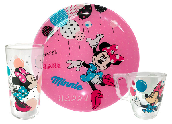

Набор детский LUMINARC DISNEY PARTY MINNIE, 3 предмета (L4877)