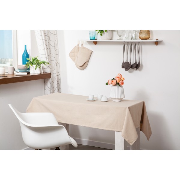 

Скатерть водоотталкивающая SoundSleep Geneva бежевая 140х180 cм