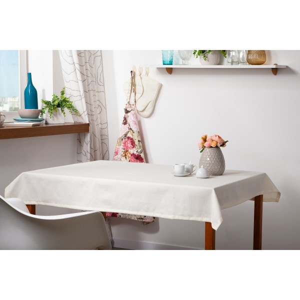

Скатерть водоотталкивающая SoundSleep Geneva кремовая 140х180 cм