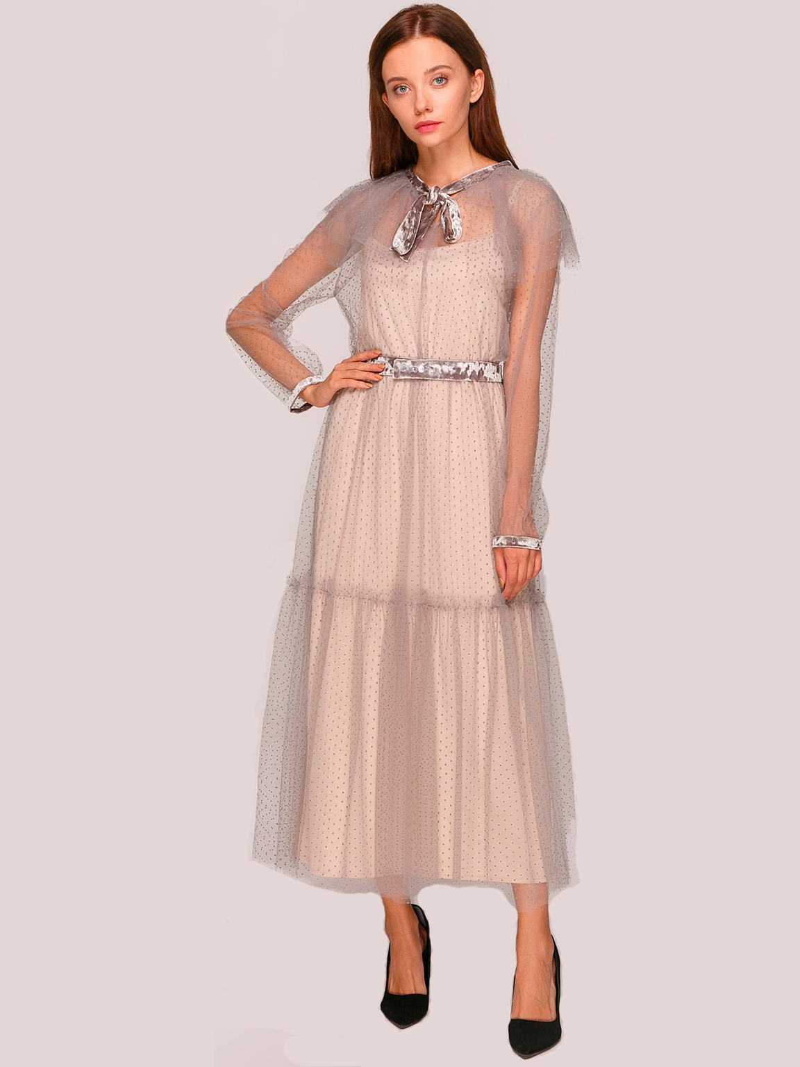 

Платье ANNA YAKOVENKO 2811  Серое, Платье ANNA YAKOVENKO 2811 XL Серое
