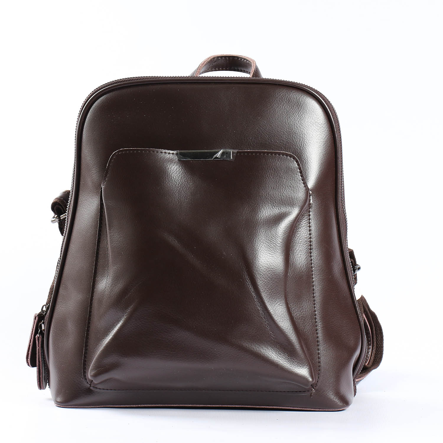 

Женский кожаный рюкзак Vishnya "Сири Brown"