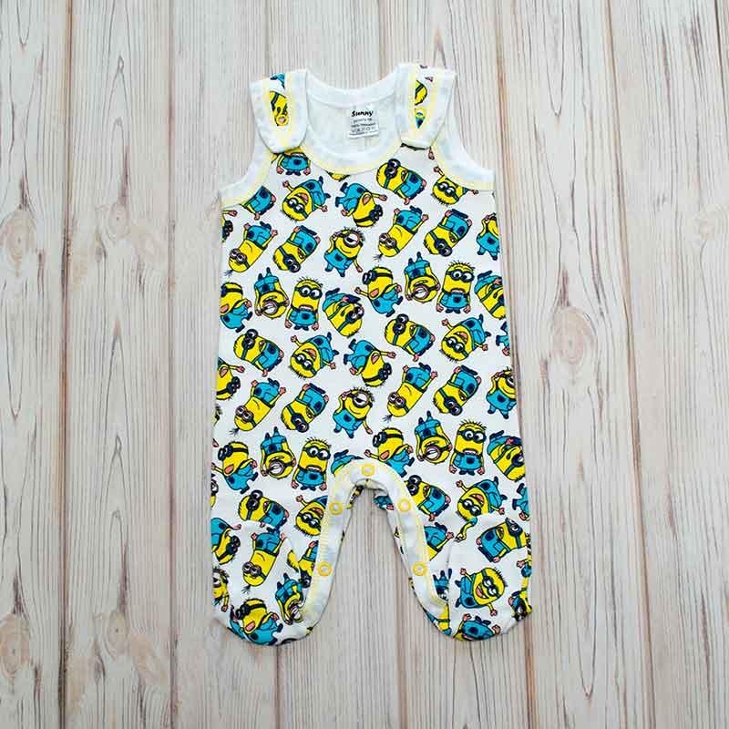 

Ползунки Interkids Миньен 0-3 мес 62 см Бело-желтые (3185)