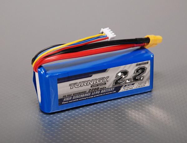 

Аккумулятор Turnigy Li-Po 11.1V 2200mAh 3S1P 25C XT60 soft case