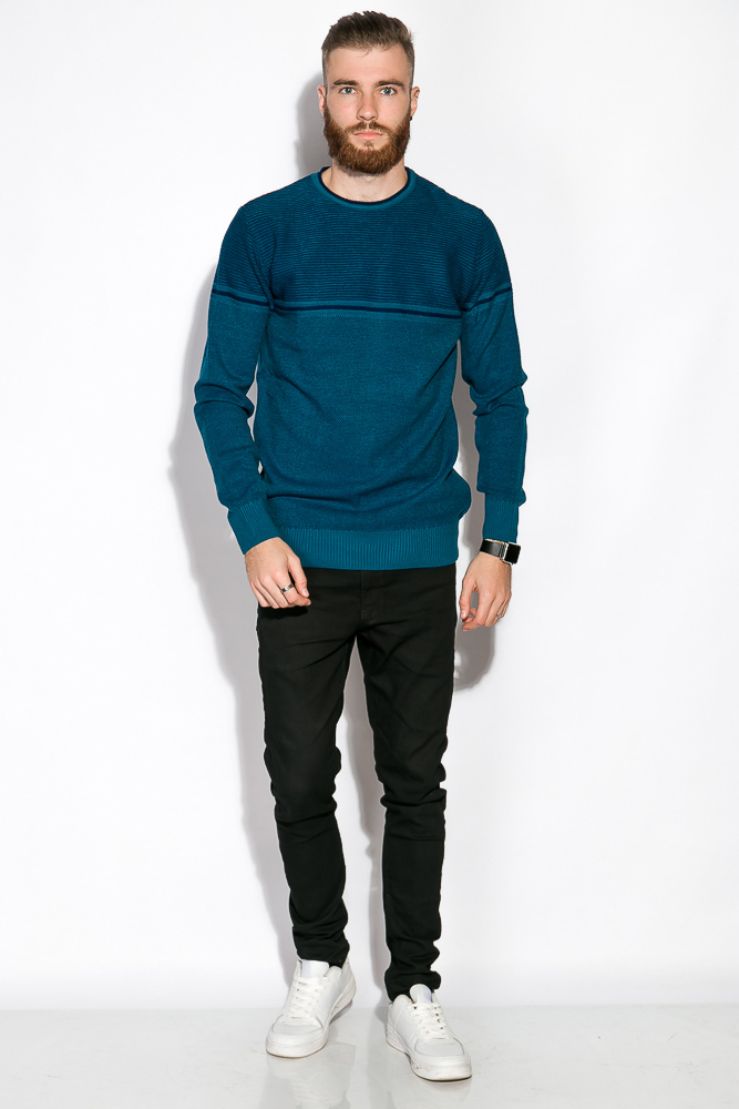 

Джемпер в стиле Casual Time of Style 520F019 XL Бирюзовый/темно-синий