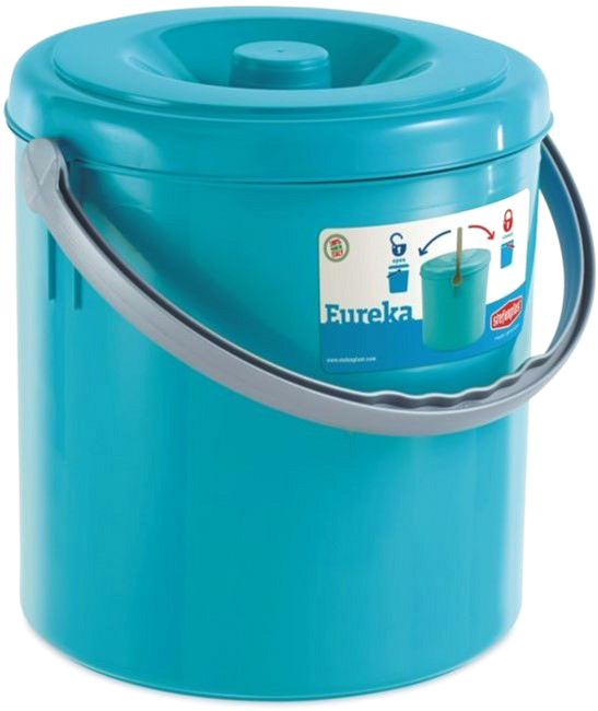 

Ведро с крышкой Stefanplast Eureka 25х27 см 10 л Синее