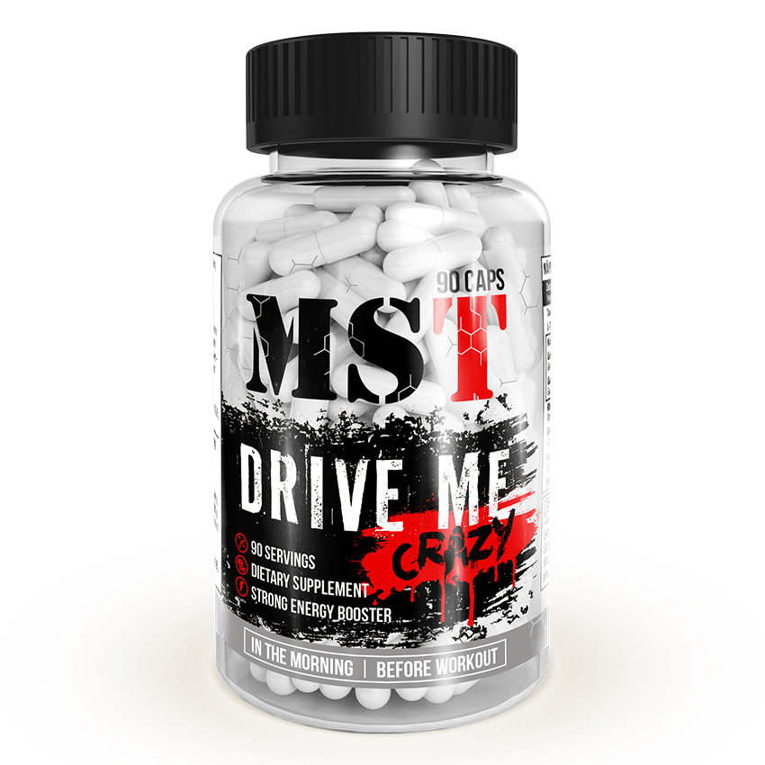 

Предтренировочный комплекс MST Nutrition Drive Me Crazy 90 капсул