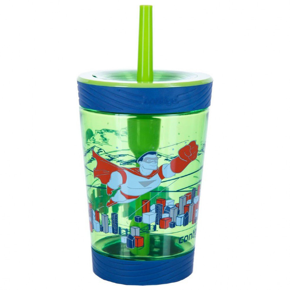 

Детский стакан с соломкой Contigo Spill Proof Tumbler 0.42 л (Супергерой)