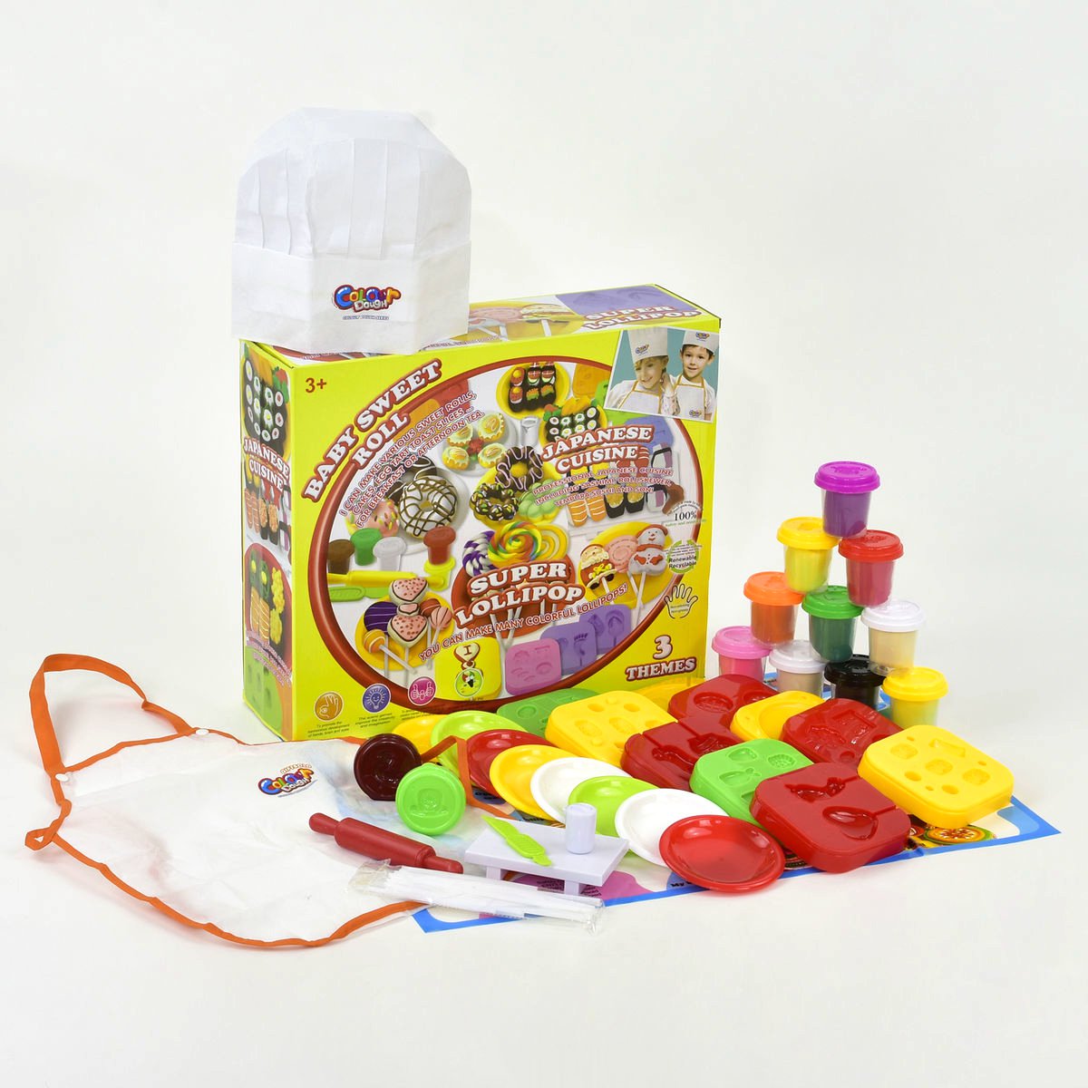 

Набор для лепки For Baby 12 баночек теста с аксессуарами (8803)