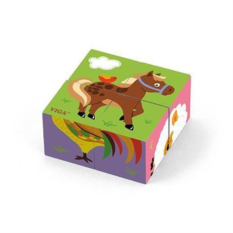 

Пазл-кубики Viga Toys "Ферма" (50835)