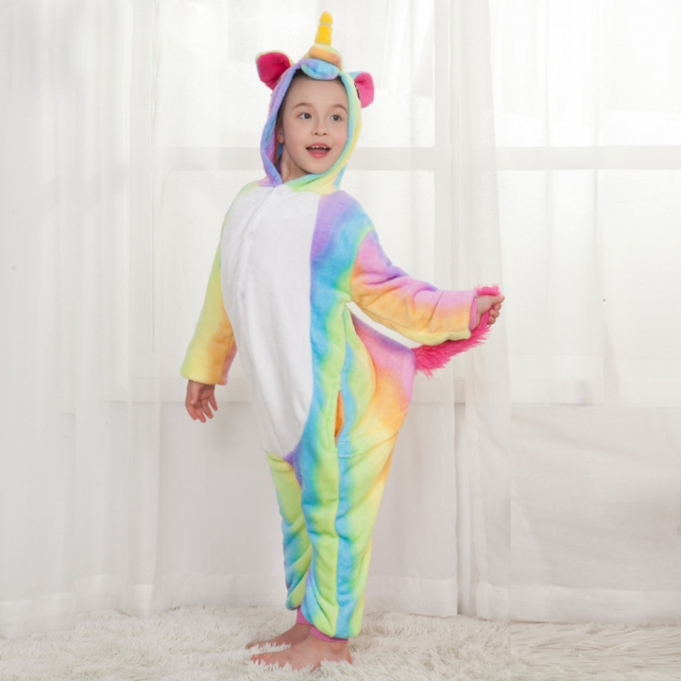 

Детская пижама кигуруми MY KIGU радужный единорог 100 см