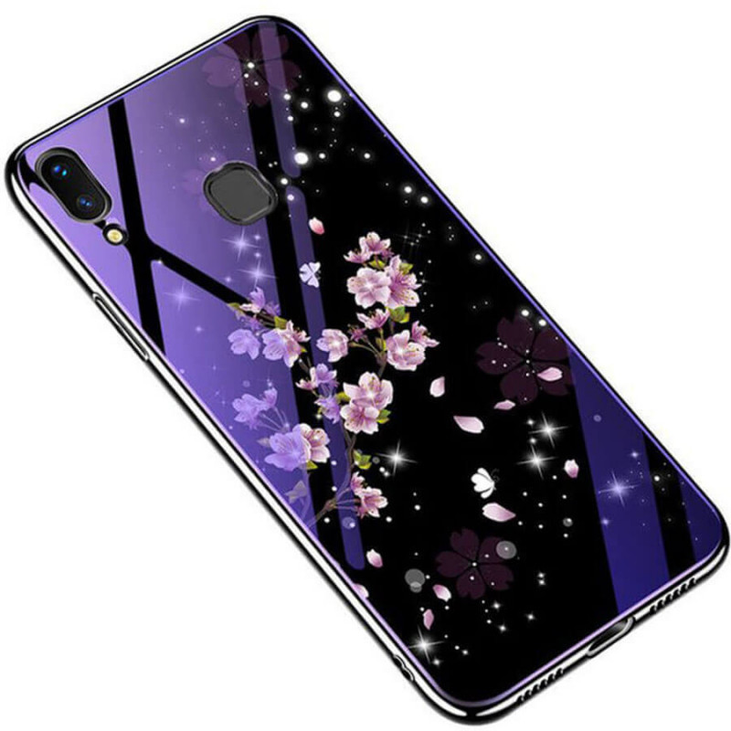 

TPU+Glass чехол Epik Fantasy с глянцевыми торцами для Samsung Galaxy A20 / A30 Цветение