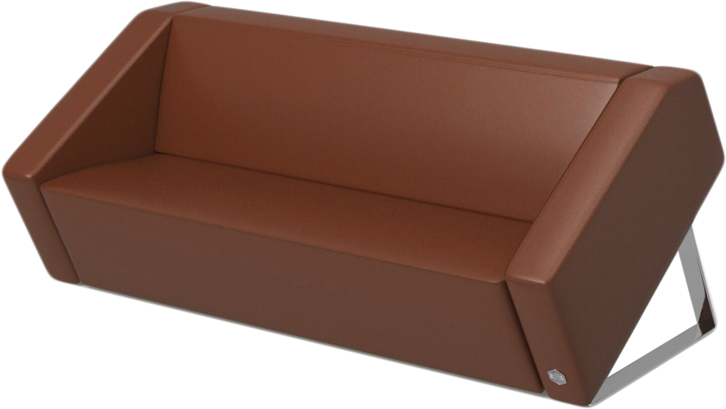 Окпд 2 диван офисный кожзам с металлическим каркасом